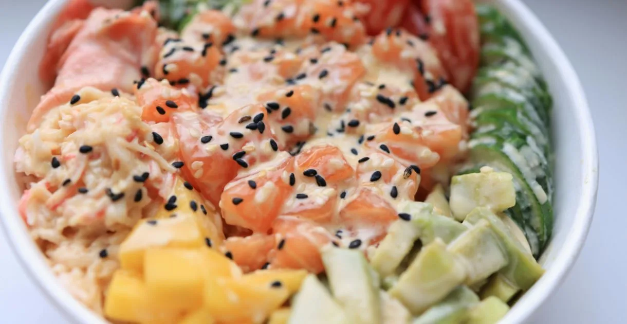 salmon poke bowl